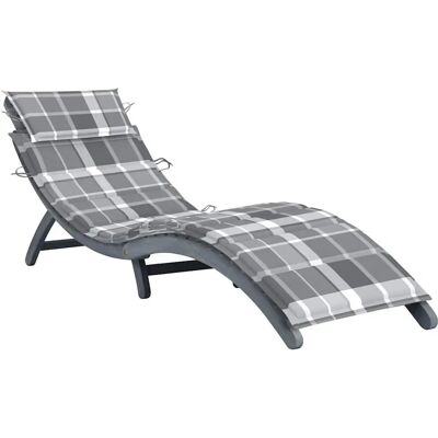 VidaXL Outdoor Stuhl - Polsterte Akazienholz Lounge VidaXL Outdoor Stuhl - Polsterte Akazienholz Lounge