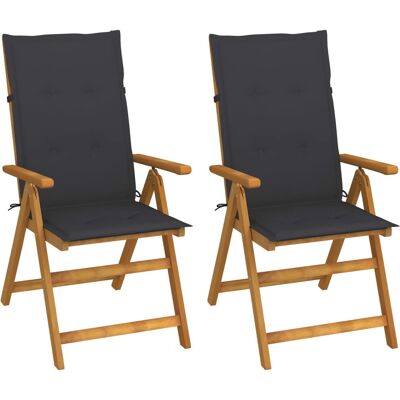 Chaise de jardin VidaXL - Réglable en 5 positions en bois d'acacia - Ensemble de jardin - Publicité Chaise de jardin VidaXL - Réglable en 5 positions en bois d'acacia - Ensemble de jardin - Publicité