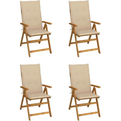 VidaXL 3064122 Gartensessel - Verstellbar, Klappbar, Gepolstert VidaXL 3064122 Gartensessel - Verstellbar, Klappbar, Gepolstert