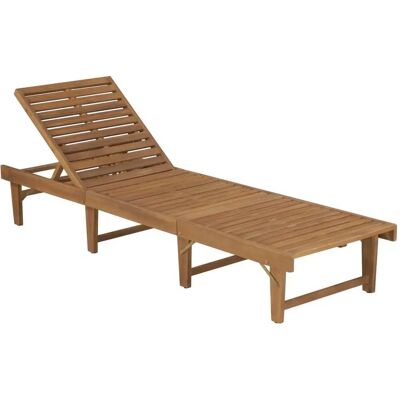 Maisonchic - Sonnenliege - Verstellbar, Holz, Kissen Maisonchic - Sonnenliege - Verstellbar, Holz, Kissen