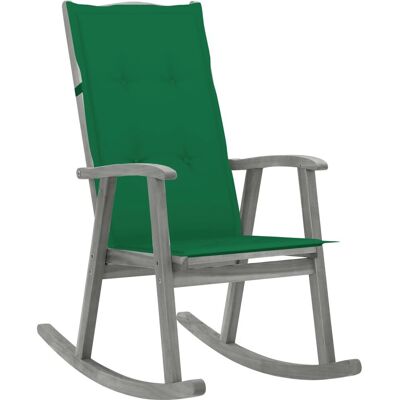 vidaXL Gartenstuhl Grün - Gepolsterter Sitz Terrasse vidaXL Gartenstuhl Grün - Gepolsterter Sitz Terrasse