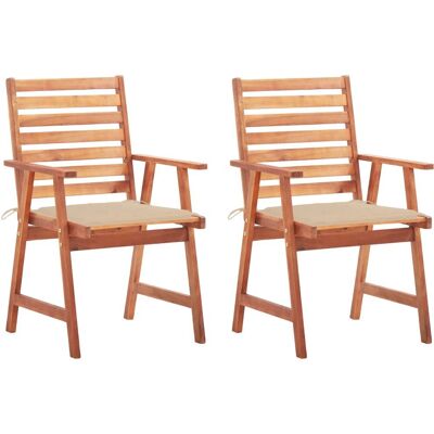 VidaXL 3064323 Outdoor-Stuhl - Akazienholz Beige VidaXL 3064323 Outdoor-Stuhl - Akazienholz Beige