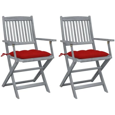 VidaXL - 3064503 - Akazienholz - Rot - Outdoor chair VidaXL - 3064503 - Akazienholz - Rot - Outdoor chair