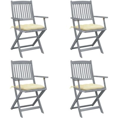 VidaXL Gartenset aus klappbaren Akazienholz - Gartenmöbel VidaXL Gartenset aus klappbaren Akazienholz - Gartenmöbel