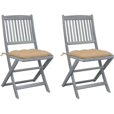 VidaXL - 3064554 - Beige - Faltbare Gartenstühle VidaXL - 3064554 - Beige - Faltbare Gartenstühle
