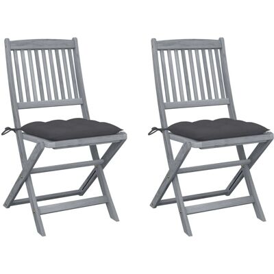 VidaXL Outdoor Chair - Klappstuhl aus Akazienholz mit Kissen VidaXL Outdoor Chair - Klappstuhl aus Akazienholz mit Kissen