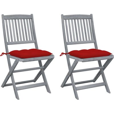 VidaXL 3064584 Outdoor Chair - Wetterfestes Akazienholz, Klappbar, Kissen VidaXL 3064584 Outdoor Chair - Wetterfestes Akazienholz, Klappbar, Kissen