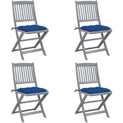 VidaXL Klappstuhl für Garten mit Kissen - Outdoor Sitz VidaXL Klappstuhl für Garten mit Kissen - Outdoor Sitz