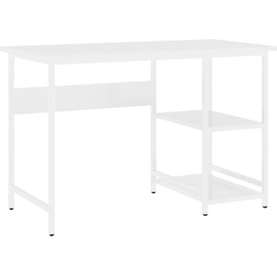 vidaXL Weiß MDF Metall Computertisch - Schreibtisch vidaXL Weiß MDF Metall Computertisch - Schreibtisch