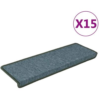 vidaXL Teppich Treppenstufen 65x21x4 cm Grün - Treppenteppiche vidaXL Teppich Treppenstufen 65x21x4 cm Grün - Treppenteppiche