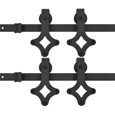 vidaXL Schiebetürzubehör-Kits - Scheunentür-Track-Set vidaXL Schiebetürzubehör-Kits - Scheunentür-Track-Set