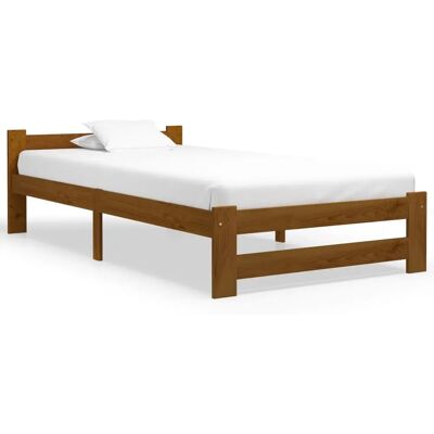 vidaXL 322006 Bettgestell - Kiefernholz - 90x200 cm - Schlafzimmermöbel vidaXL 322006 Bettgestell - Kiefernholz - 90x200 cm - Schlafzimmermöbel