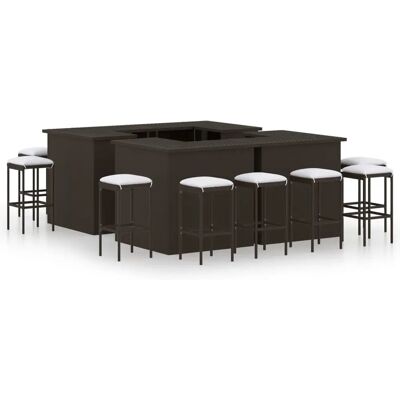 Conjunto de Bar de Jardín Maisonchic - 16 Piezas con Cojines - Mobiliario Elegante para Exterior Conjunto de Bar de Jardín Maisonchic - 16 Piezas con Cojines - Mobiliario Elegante para Exterior