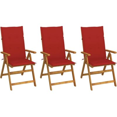vidaXL Cadeira de jardim - Reclinável com almofadas vidaXL Cadeira de jardim - Reclinável com almofadas