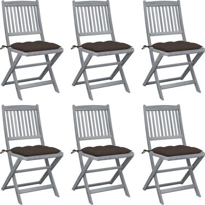 VidaXL Outdoor Stuhl - Akazienholz Klappbar mit Kissen VidaXL Outdoor Stuhl - Akazienholz Klappbar mit Kissen