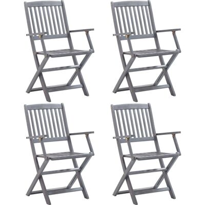 vidaXL Klappstühle aus Akazienholz - 6 Stück vidaXL Klappstühle aus Akazienholz - 6 Stück