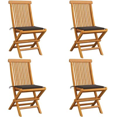 VidaXL Gartensessel - Teak Taupe VidaXL Gartensessel - Teak Taupe