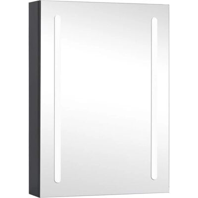 vidaXL LED badeværelsesskab - 50x13x70 cm - Moderne badeværelsesopbevaring vidaXL LED badeværelsesskab - 50x13x70 cm - Moderne badeværelsesopbevaring
