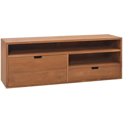 vidaXL 326119 Massiv Teakholz TV-Schrank - Skandinavischer Stil vidaXL 326119 Massiv Teakholz TV-Schrank - Skandinavischer Stil