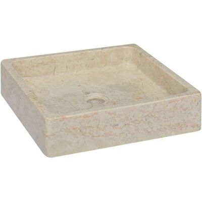 vidaXL Marmurowa umywalka 40x40x10 cm - Łazienka vidaXL Marmurowa umywalka 40x40x10 cm - Łazienka