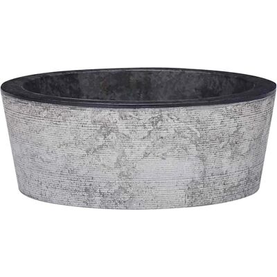 vidaXL Black Marble Sink Ø40x15 cm - Sink vidaXL Black Marble Sink Ø40x15 cm - Sink