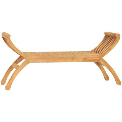 vidaXL Ulkokäytävän penkki teakkipuuta - Puutarha 120/160 cm, Kestävä, Tyylikäs vidaXL Ulkokäytävän penkki teakkipuuta - Puutarha 120/160 cm, Kestävä, Tyylikäs