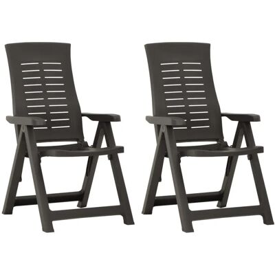 vidaXL Gartensessel 2er-Set mit verstellbarer Rückenlehne vidaXL Gartensessel 2er-Set mit verstellbarer Rückenlehne