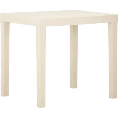 vidaXL Gartentisch Weiß 79x65x72 cm Kunststoff vidaXL Gartentisch Weiß 79x65x72 cm Kunststoff