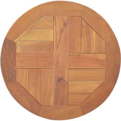 vidaXL Massivholz Teak Runder Tischplatte - Esszimmermöbel vidaXL Massivholz Teak Runder Tischplatte - Esszimmermöbel