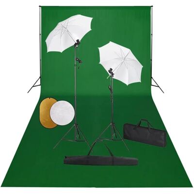 Kit Studio Photo vidaXL - Fond Ajustable, Lampes Lumière du Jour, Réflecteurs - Publicité Kit Studio Photo vidaXL - Fond Ajustable, Lampes Lumière du Jour, Réflecteurs - Publicité