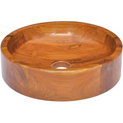 vidaXL Houten Wastafel Teak - 40x10 cm Badkamer Wastafel vidaXL Houten Wastafel Teak - 40x10 cm Badkamer Wastafel
