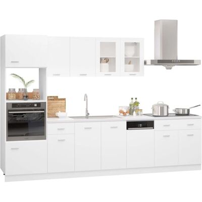 vidaXL Keukenkastenset 7-delig Wit - Keukenkasten vidaXL Keukenkastenset 7-delig Wit - Keukenkasten