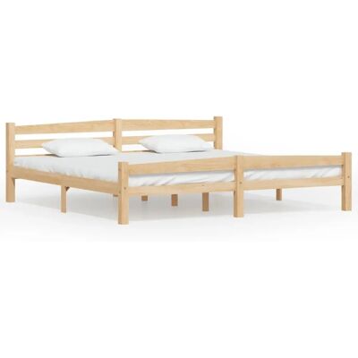 vidaXL Bettgestell - 322067 - Massives Kiefernholz - Modernes Design vidaXL Bettgestell - 322067 - Massives Kiefernholz - Modernes Design