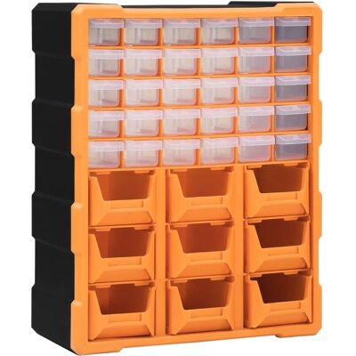 vidaXL Multi-lade organizer - 39 laden, oranje - Multi-ladige organizer vidaXL Multi-lade organizer - 39 laden, oranje - Multi-ladige organizer