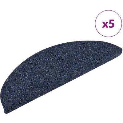 vidaXL Selbstklebende Treppenmatten - Blau - 5 Stück vidaXL Selbstklebende Treppenmatten - Blau - 5 Stück