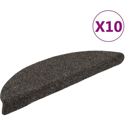 vidaXL 10x Self-adhesive Stair Mats Light Brown Needle Punch Stairs Protection - Stair Mats vidaXL 10x Self-adhesive Stair Mats Light Brown Needle Punch Stairs Protection - Stair Mats