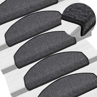 vidaXL 10x Treppenmatten 65x24x4 cm Anthrazit - Treppenmatten vidaXL 10x Treppenmatten 65x24x4 cm Anthrazit - Treppenmatten