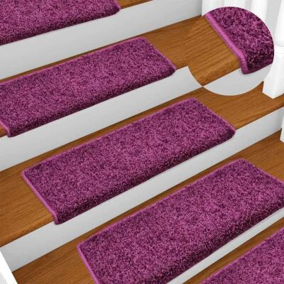 vidaXL 10 pièces Tapis pour escaliers violets - Protège-pas décoratif intérieur - Publicité vidaXL 10 pièces Tapis pour escaliers violets - Protège-pas décoratif intérieur - Publicité