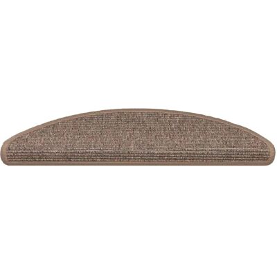 vidaXL Stair Mats Carpet Rug Stair Protector Self-adhesive 15 pcs Light Brown - Stair Mats vidaXL Stair Mats Carpet Rug Stair Protector Self-adhesive 15 pcs Light Brown - Stair Mats