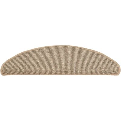 vidaXL Selbstklebende Treppenteppiche - 15 Stück - Dunkelbeige - 65 x 25 cm - Treppenschutz vidaXL Selbstklebende Treppenteppiche - 15 Stück - Dunkelbeige - 65 x 25 cm - Treppenschutz