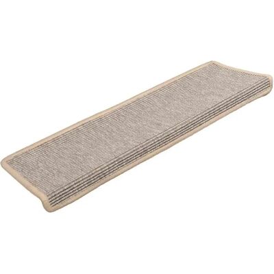 vidaXL Self-adhesive Stair Mats - 15 pcs, Silver, 65x21x4 cm - Stair Type vidaXL Self-adhesive Stair Mats - 15 pcs, Silver, 65x21x4 cm - Stair Type