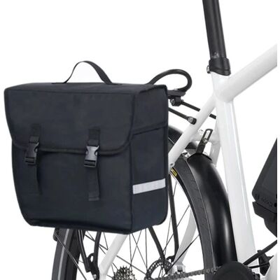vidaXL Fietsmand Waterdicht 21L Zwart - Fietstas vidaXL Fietsmand Waterdicht 21L Zwart - Fietstas