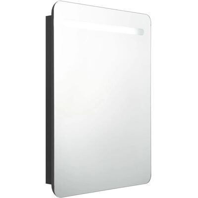 vidaXL Badmöbel mit Spiegel & LED - Schwarz vidaXL Badmöbel mit Spiegel & LED - Schwarz