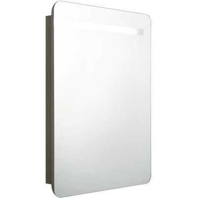 vidaXL Badeværelsesspejlskabinet med LED - 60x11x80 cm vidaXL Badeværelsesspejlskabinet med LED - 60x11x80 cm