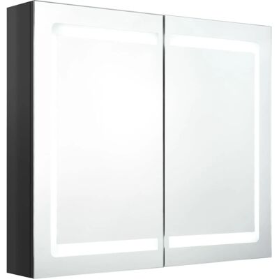 vidaXL LED Badeværelsesspejlskab - 80x12x68 cm vidaXL LED Badeværelsesspejlskab - 80x12x68 cm