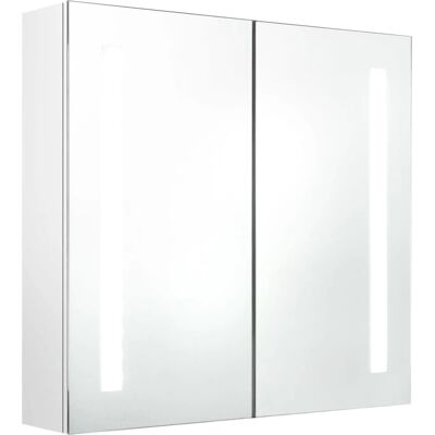 vidaXL Hvid LED Badeværelsesskab - 62x14x60 cm - Vægmontering vidaXL Hvid LED Badeværelsesskab - 62x14x60 cm - Vægmontering