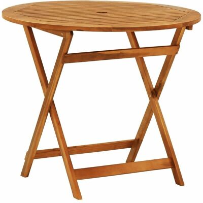 vidaXL - Garden Table Ø90x75 - Eukaliptus - Garden table vidaXL - Garden Table Ø90x75 - Eukaliptus - Garden table