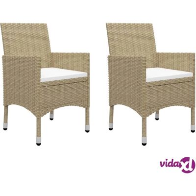 vidaXL Gartentisch-Set - Akazie & Rattan - 3 Teile vidaXL Gartentisch-Set - Akazie & Rattan - 3 Teile