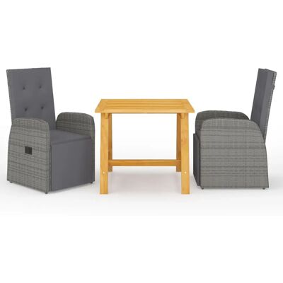 VidaXL Gartenmöbelset - Tisch & Stühle mit Kissen VidaXL Gartenmöbelset - Tisch & Stühle mit Kissen