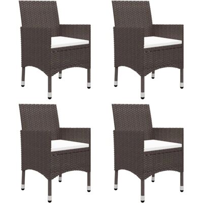 Vida XL Have spisebord sæt - Brun - 5 dele Vida XL Have spisebord sæt - Brun - 5 dele